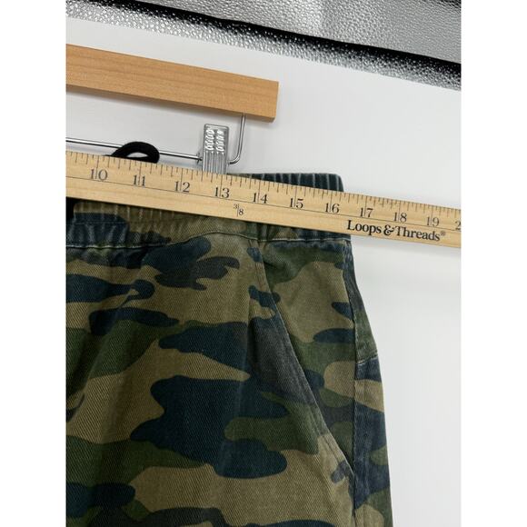 True Religion Camo Cargo Pants Men 34x32 Green Utility Drawstring Y2K Camoflauge - Picture 5 of 10